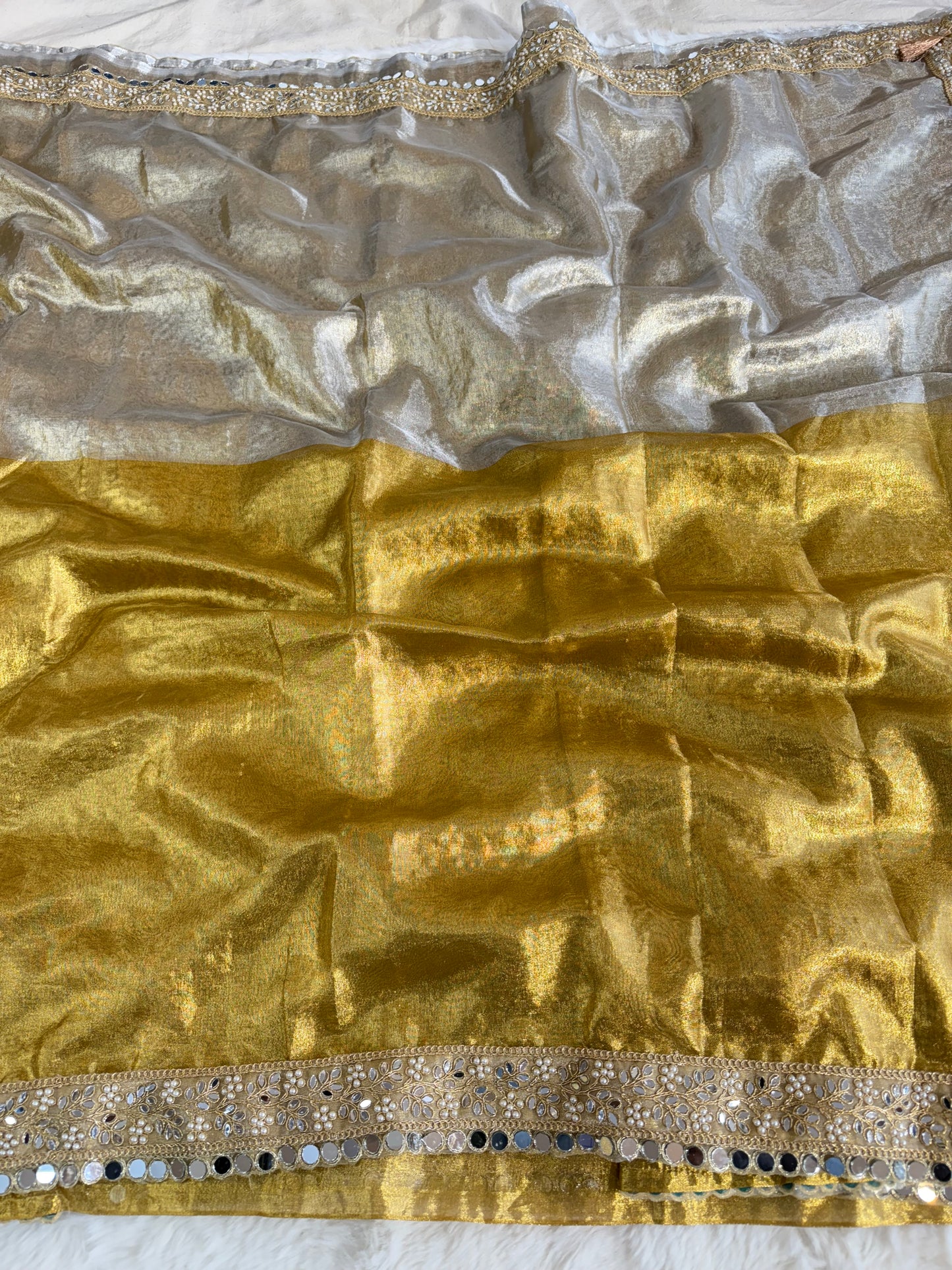 Banarasi Handloom Soft Tissue Silk Saree