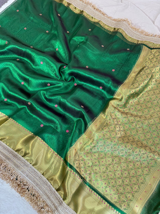 Banarasi Handloom Soft Tissue Silk Saree