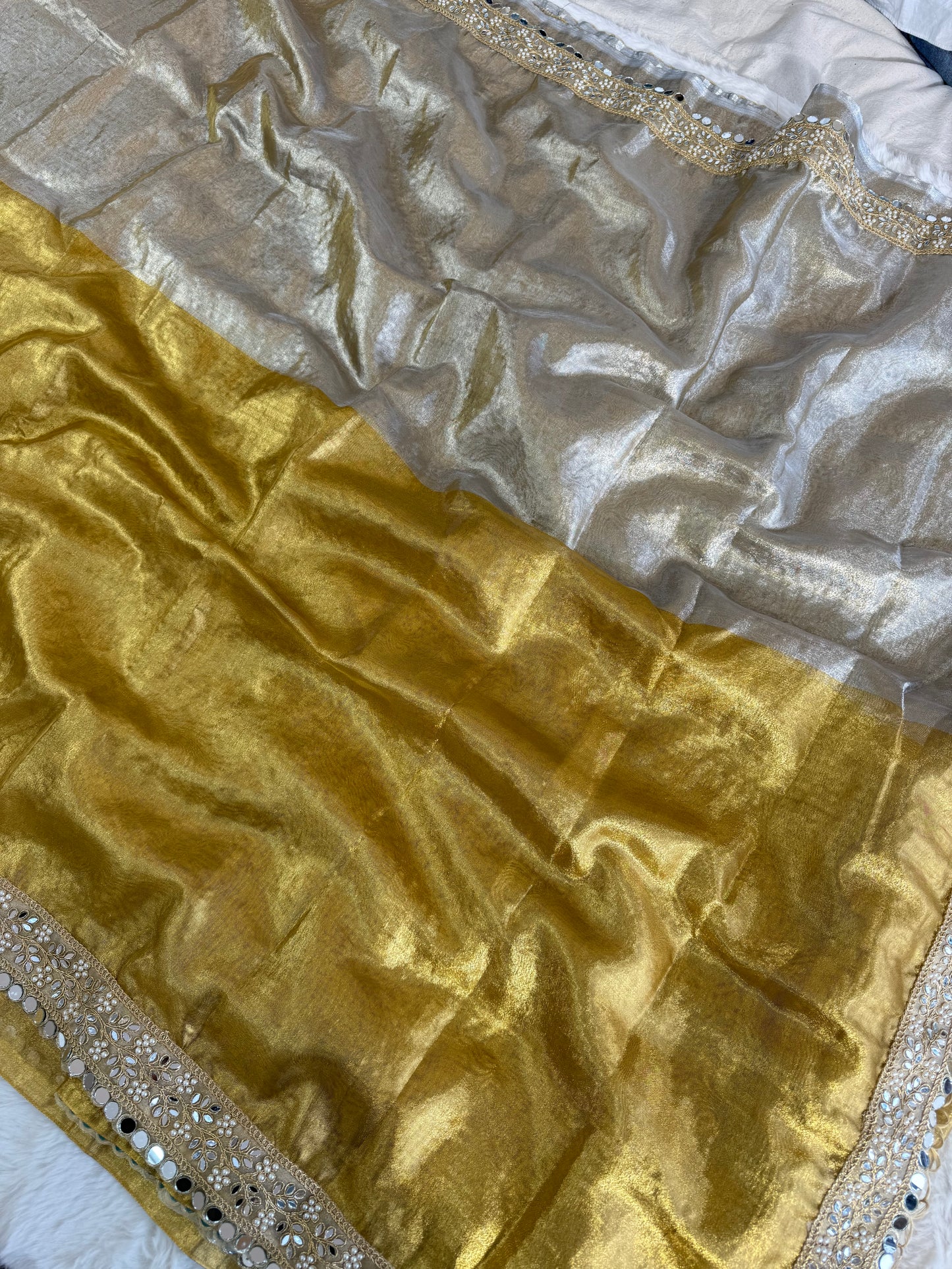 Banarasi Handloom Soft Tissue Silk Saree