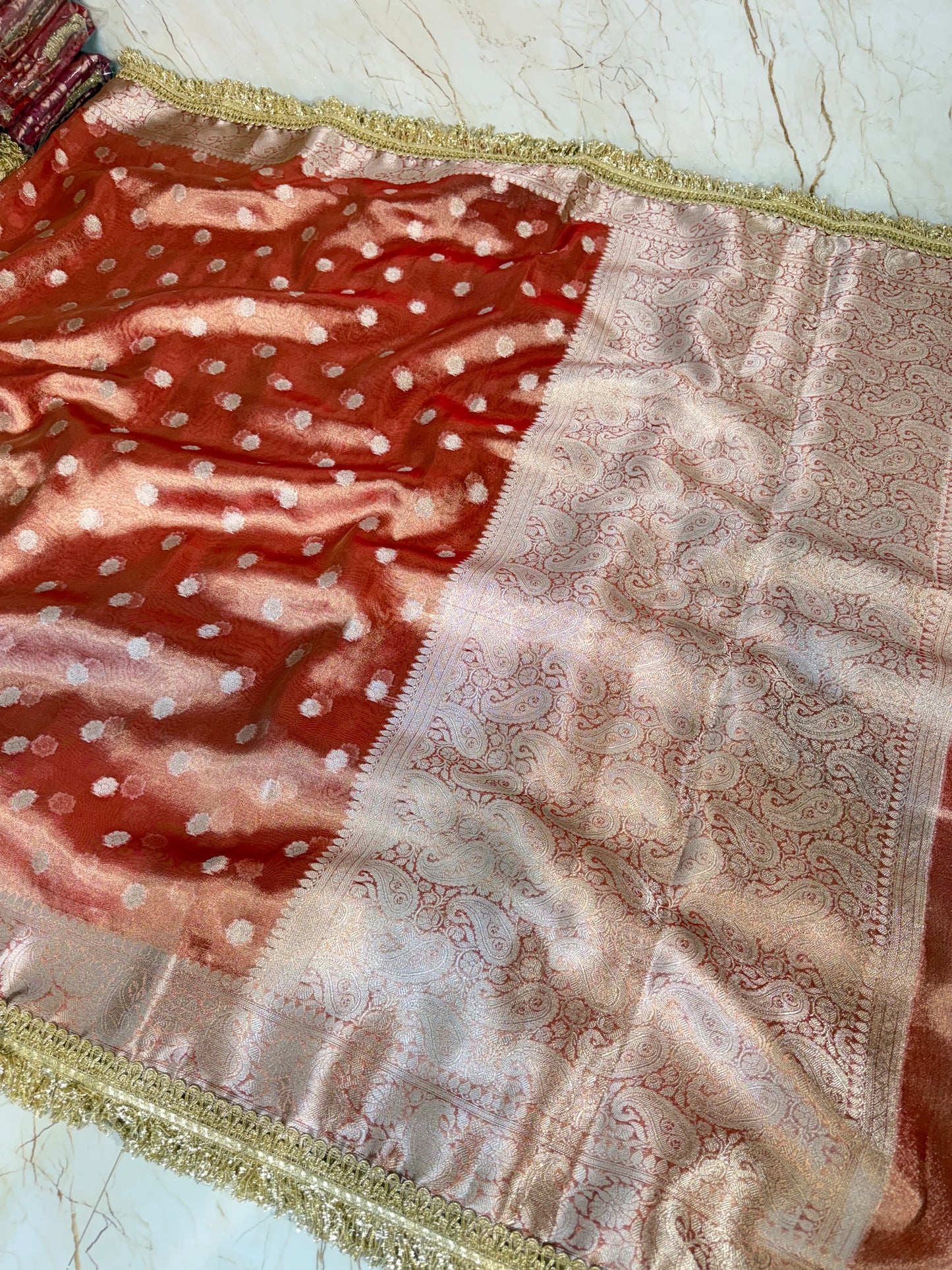Banarasi Handloom Soft Tissue Silk Saree