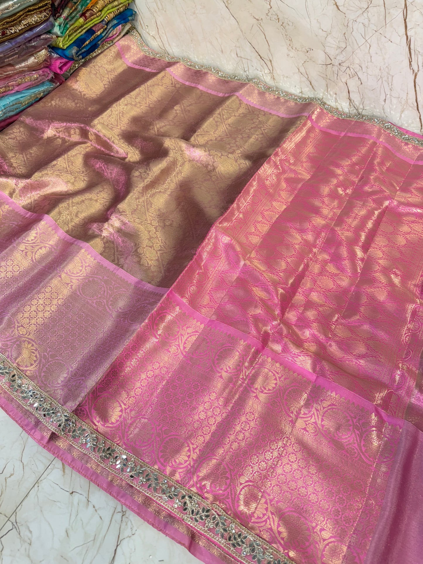 Banarasi Handloom Bridal Wear Soft Silk Saree