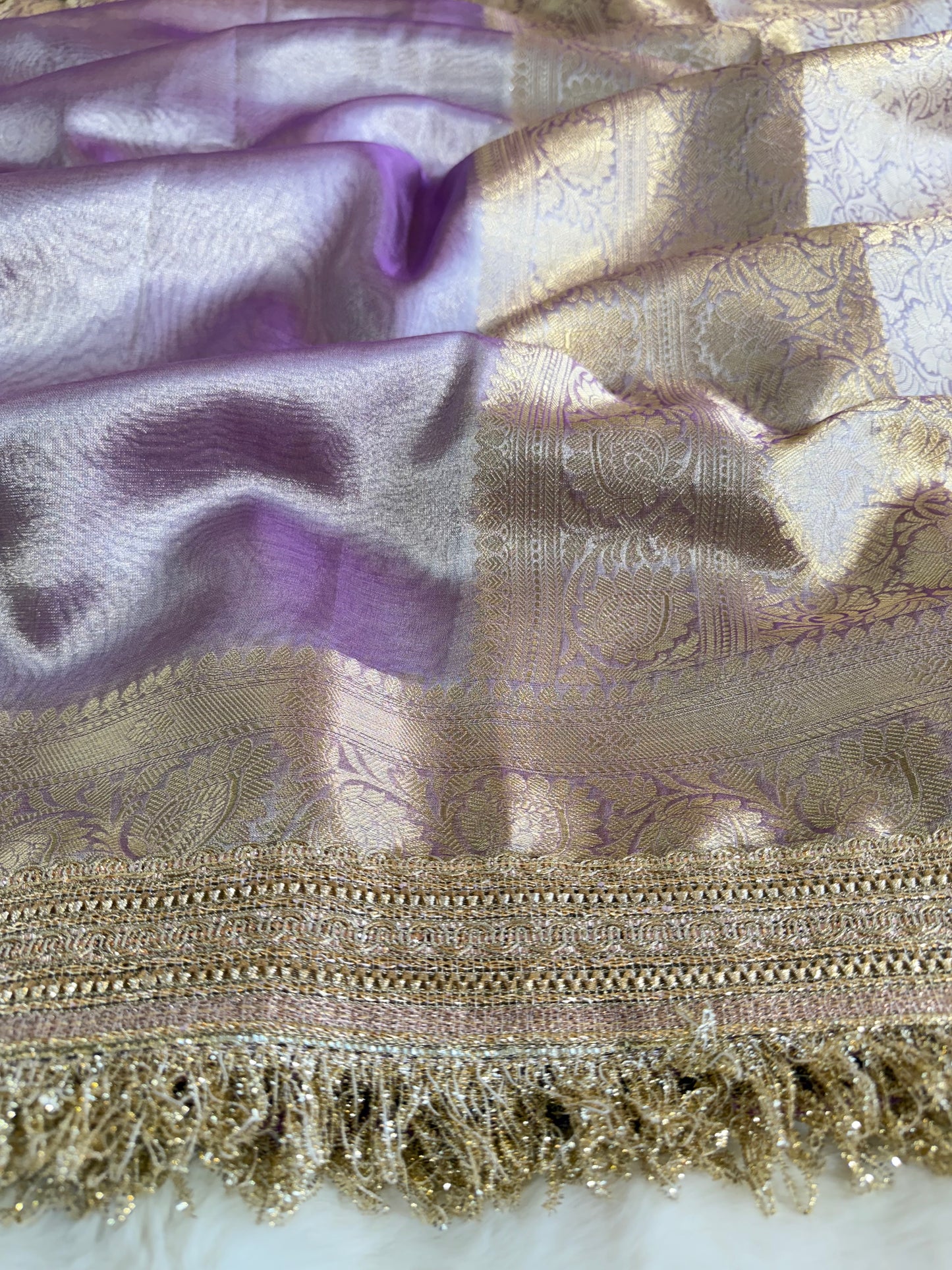 Banarasi Handloom Soft Tissue Silk Saree