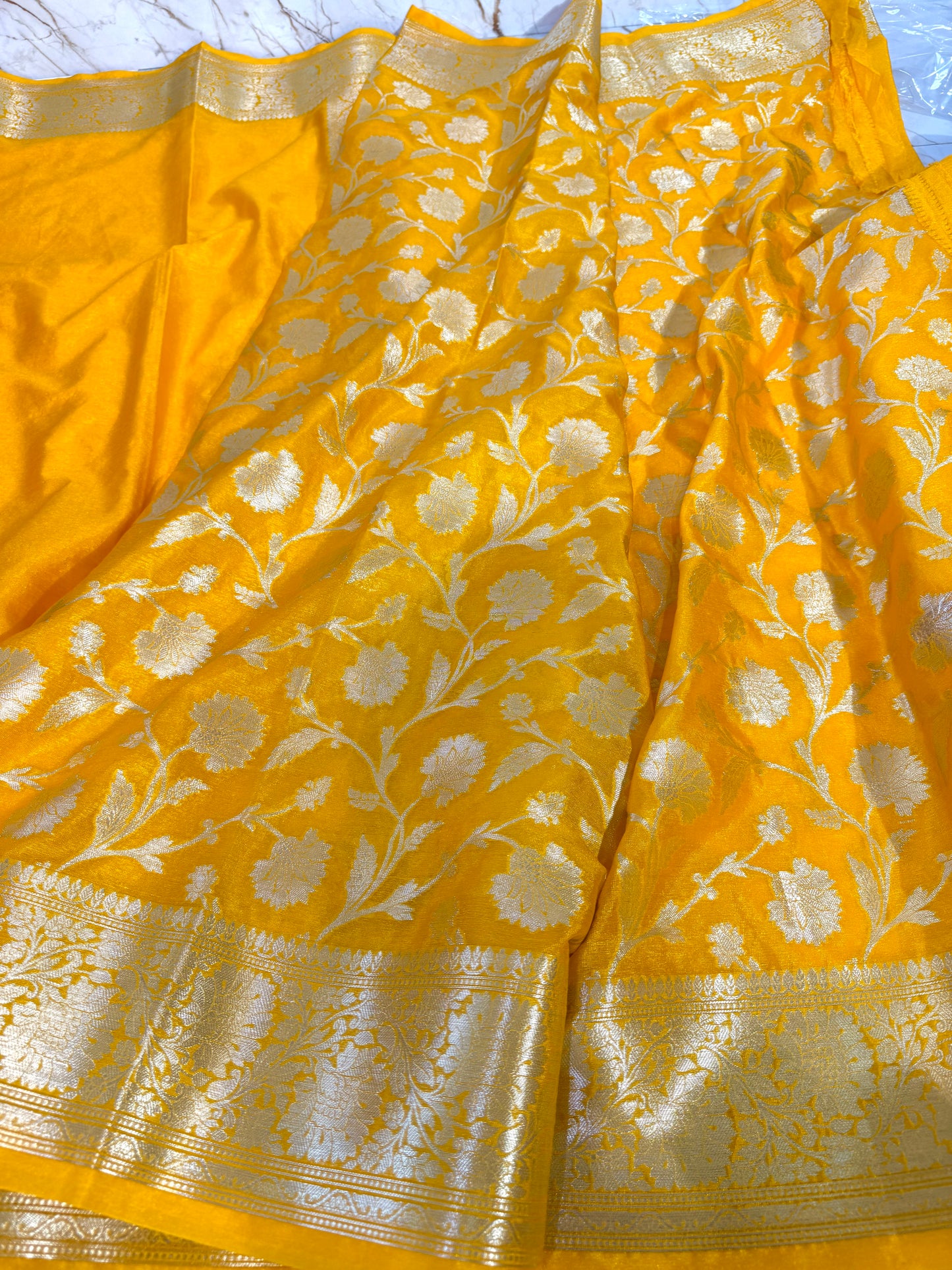 Banarasi Khaddi Semi Georgette Silk Saree