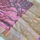 Banarasi handloom tissue silk mirror work saree