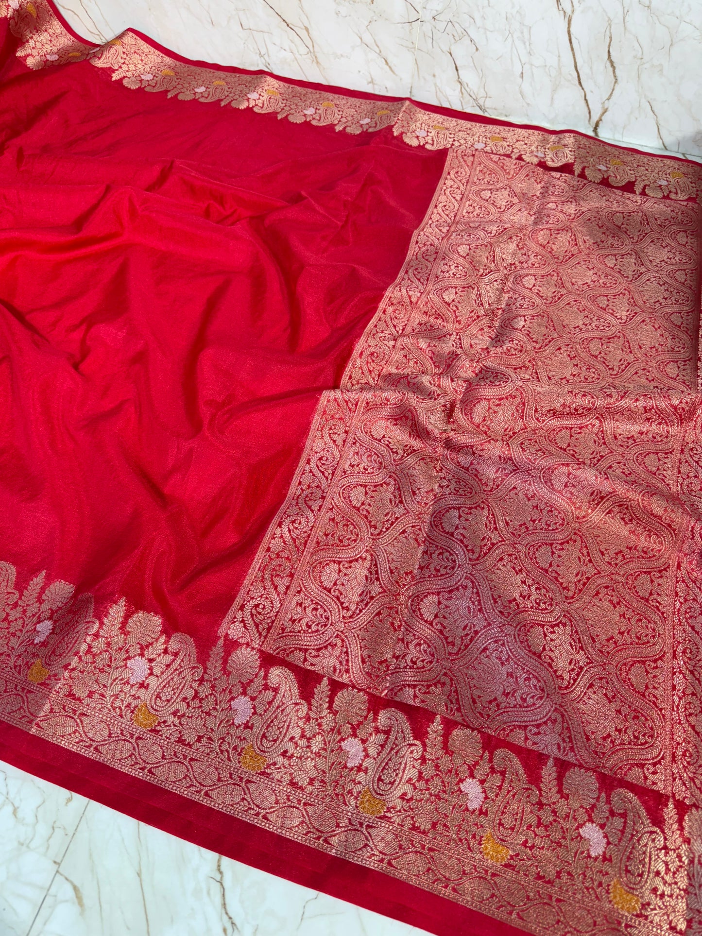 Banarasi Khaddi Semi Georgette Silk Saree