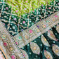 Banarasi Mirror Work Bandhej Soft Silk Saree