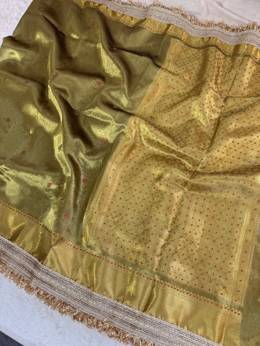 Banarasi Handloom Soft Tissue Silk Saree