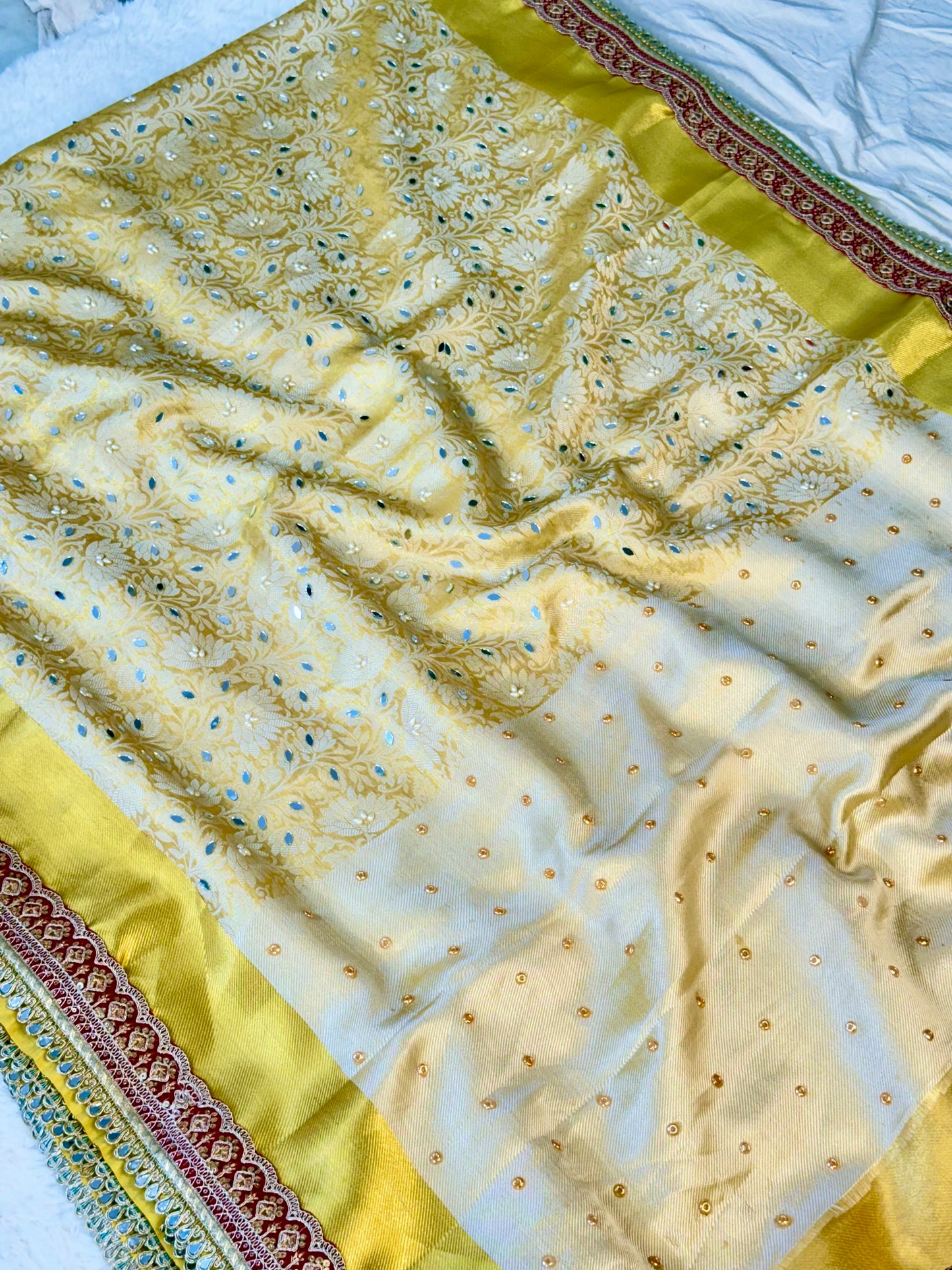 Banarasi Handloom Bridal Wear Soft Silk Saree