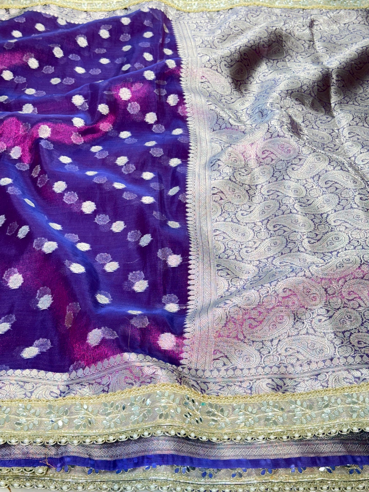 Banarasi Handloom Soft Tissue Silk Saree