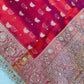 Banarasi handloom tissue silk mirror work saree