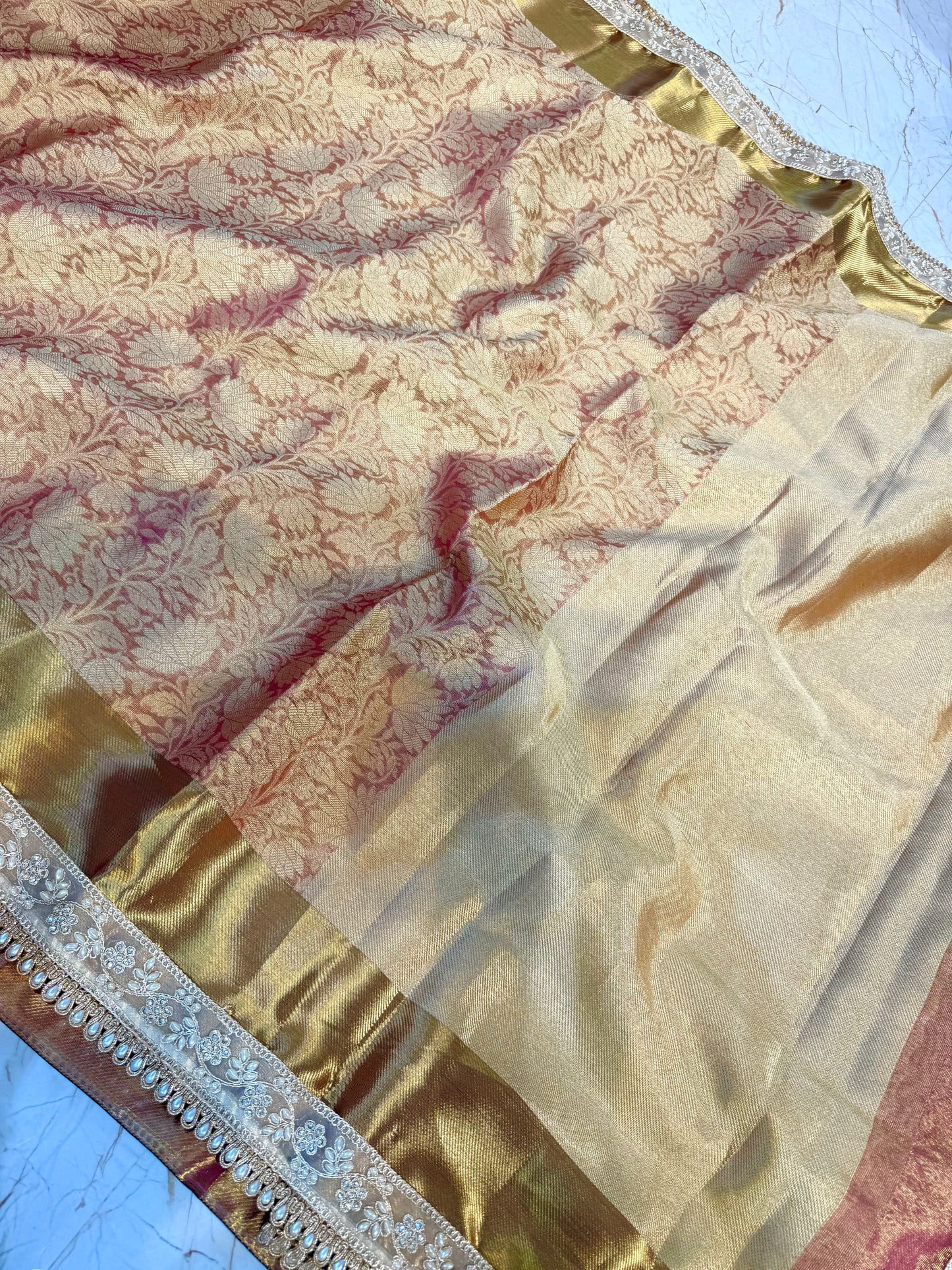 Banarasi Handloom Bridal Wear Soft Silk Saree
