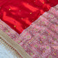 Banarasi Ghunghru and Mirror Work Tissue Silk Saree