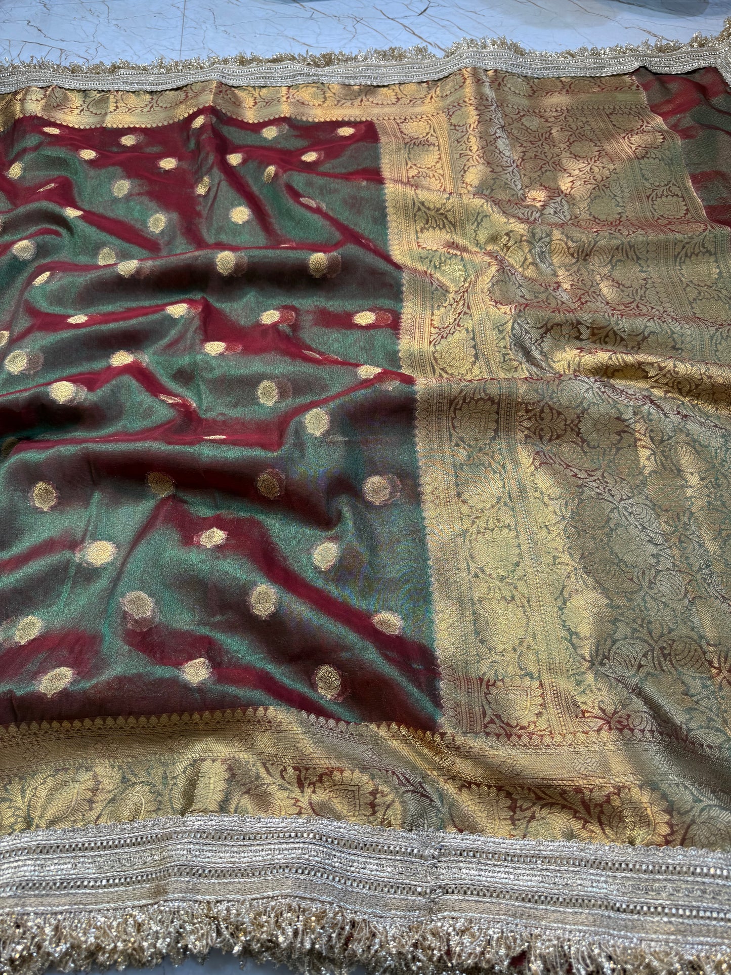 Banarasi Handloom Soft Tissue Silk Saree