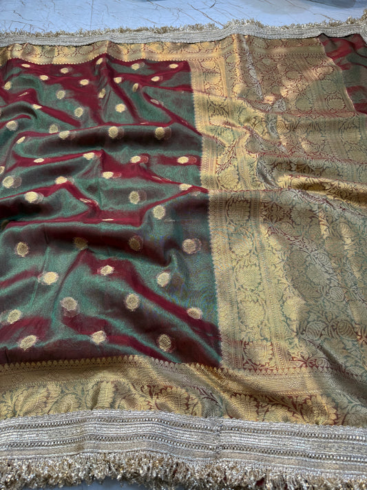 Banarasi Handloom Soft Tissue Silk Saree