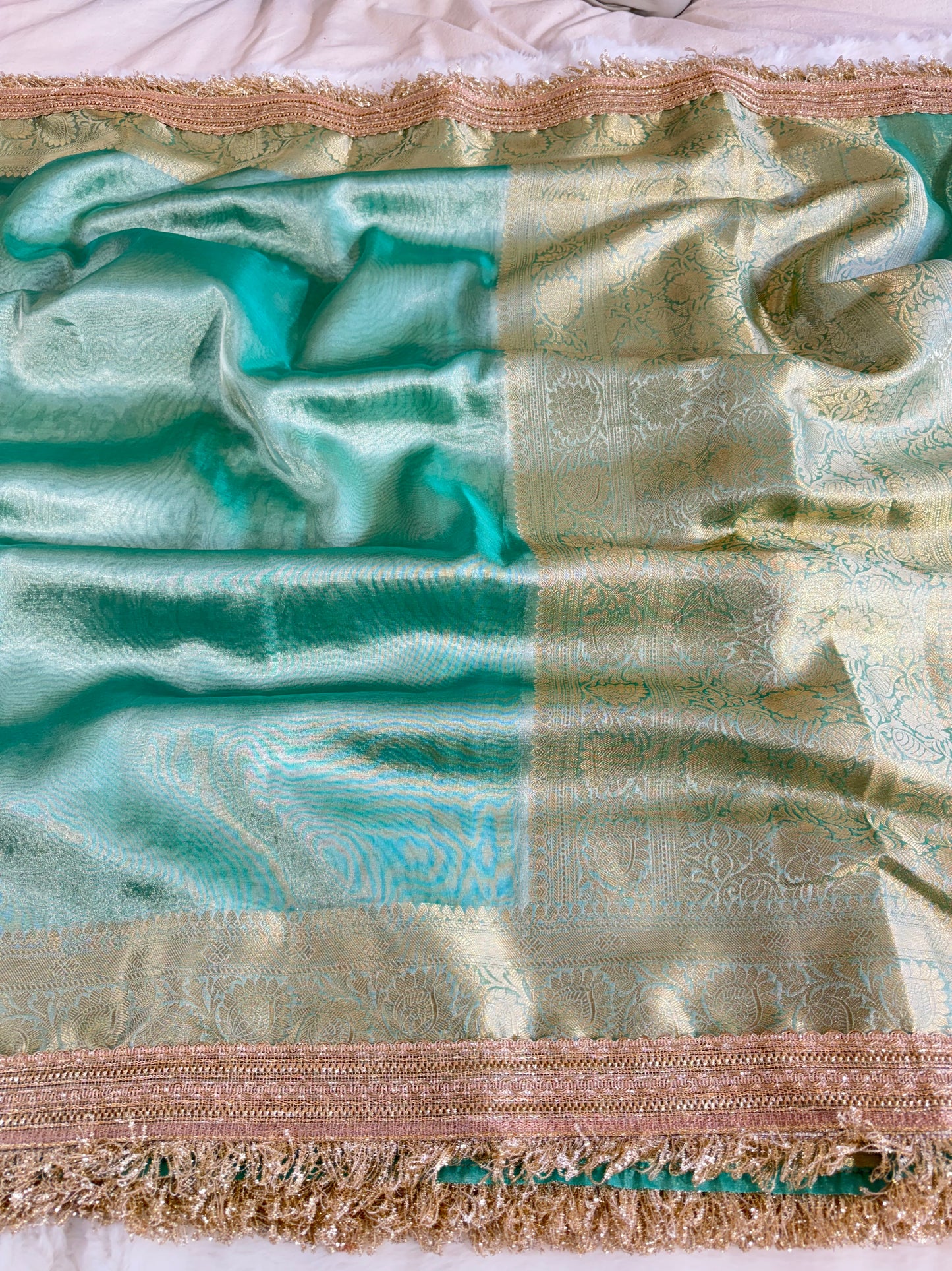 Banarasi Handloom Soft Tissue Silk Saree