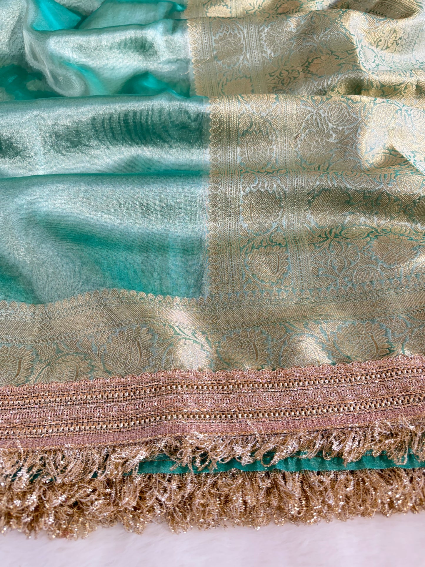 Banarasi Handloom Soft Tissue Silk Saree