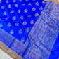 Banarasi Mirror Work Raw Mango Silk Saree