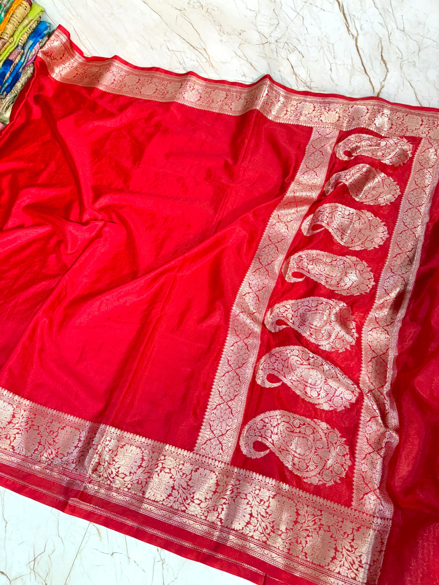 Banarasi Khaddi Semi Georgette Silk Saree