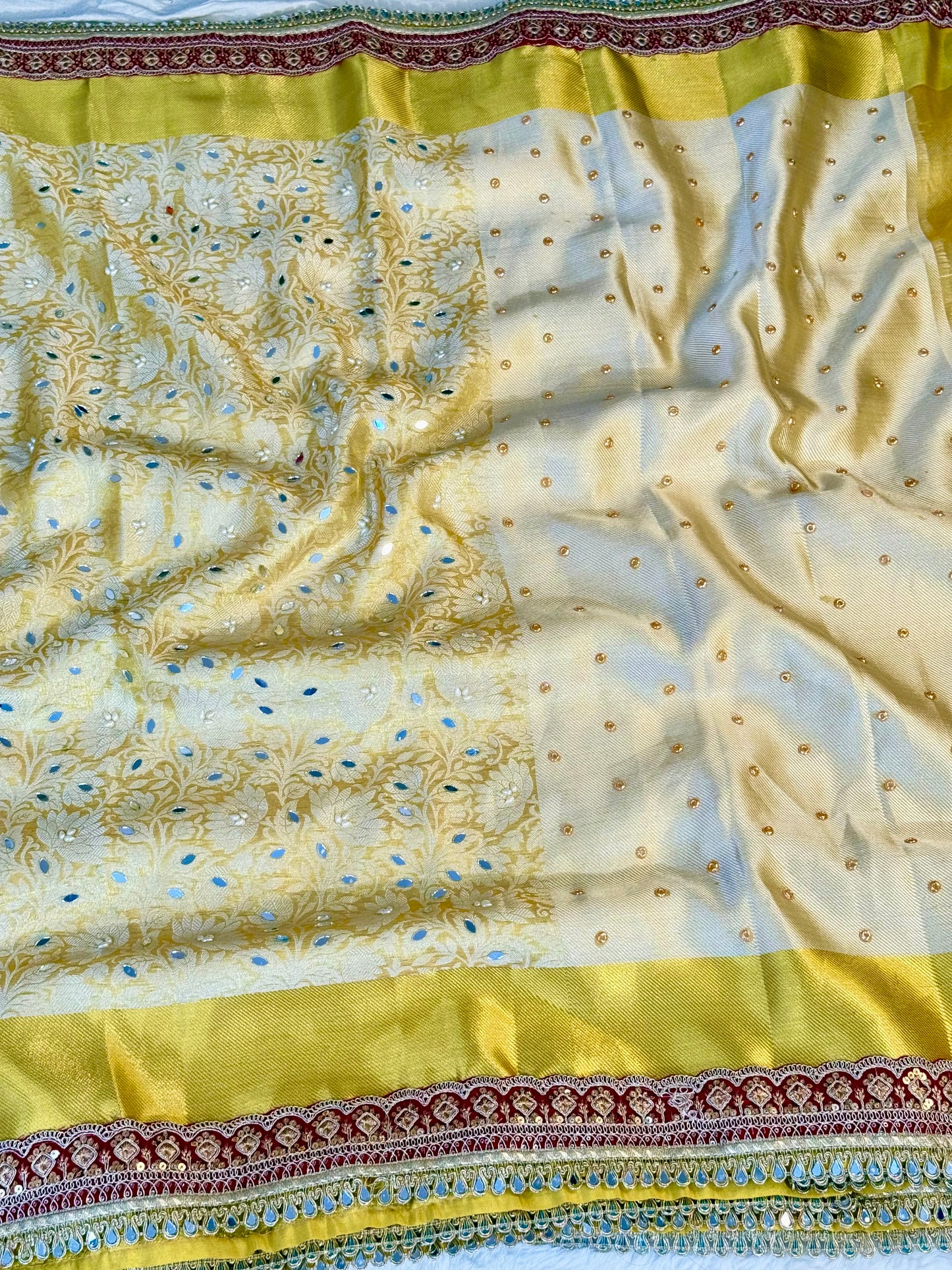 Banarasi Handloom Bridal Wear Soft Silk Saree