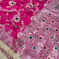Banarasi Mirror Work Georgette Silk Saree