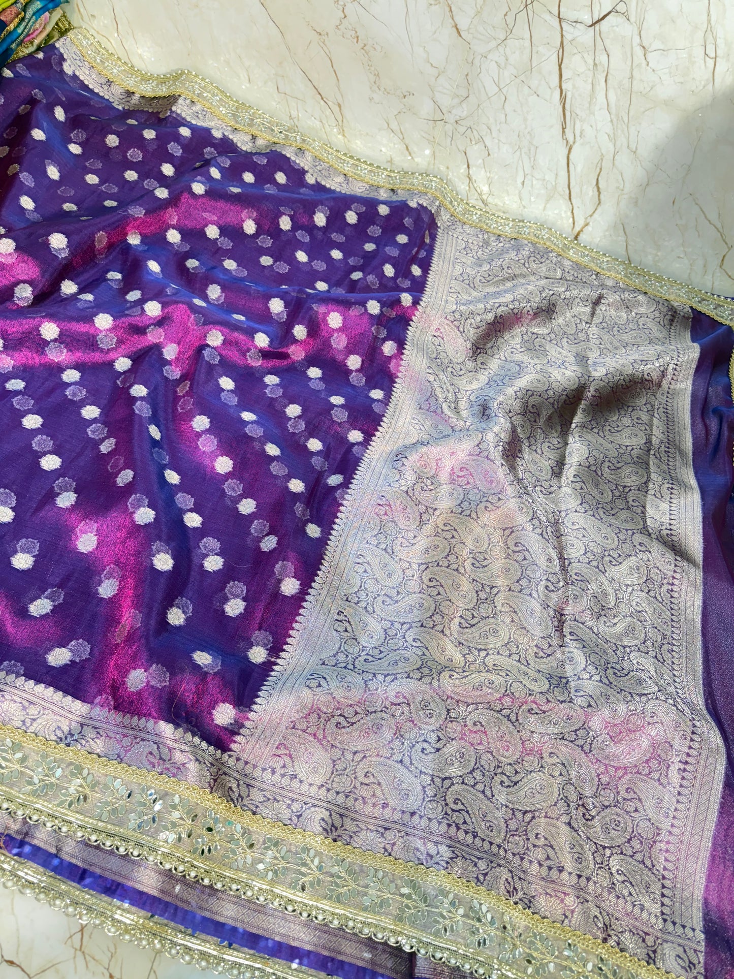 Banarasi Handloom Soft Tissue Silk Saree