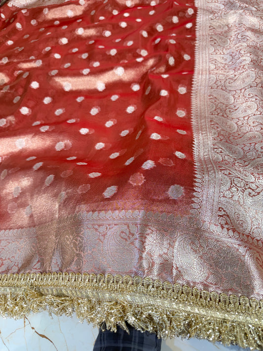 Banarasi Handloom Soft Tissue Silk Saree