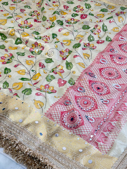 Banarasi handloom tissue silk saree