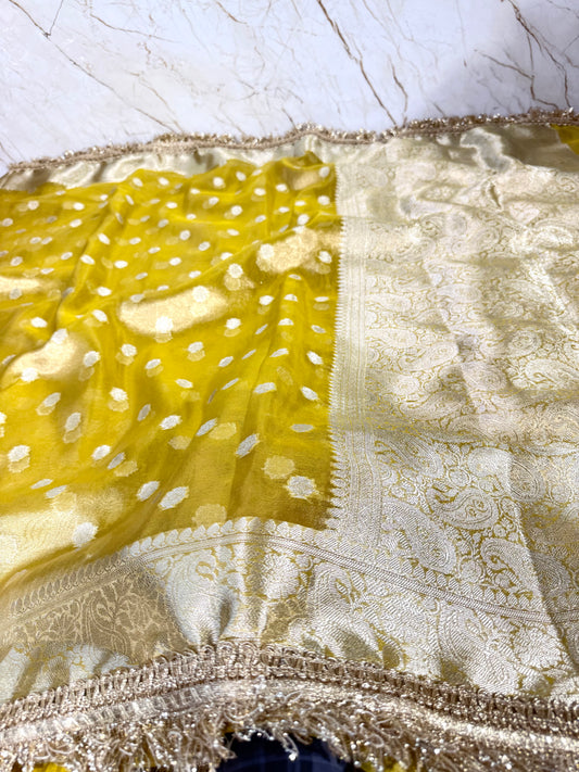 Banarasi Handloom Soft Tissue Silk Saree