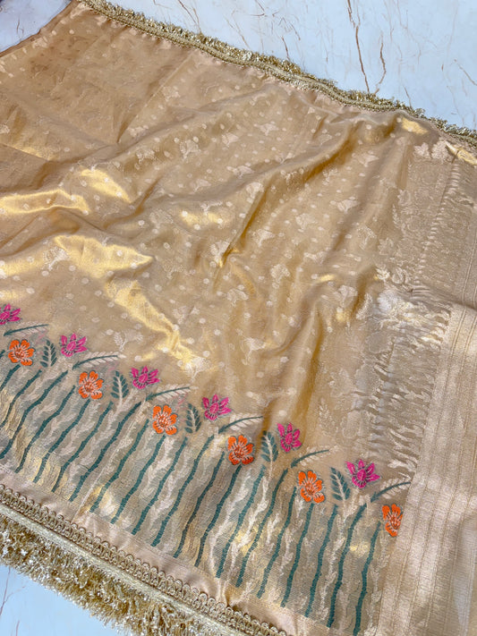 Banarasi Handloom Soft Tissue Silk Saree