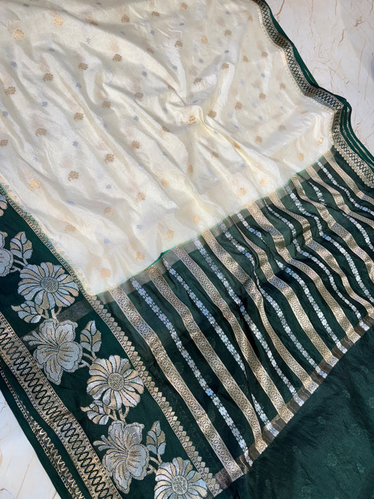 Banarasi Khaddi Semi Georgette Silk Saree