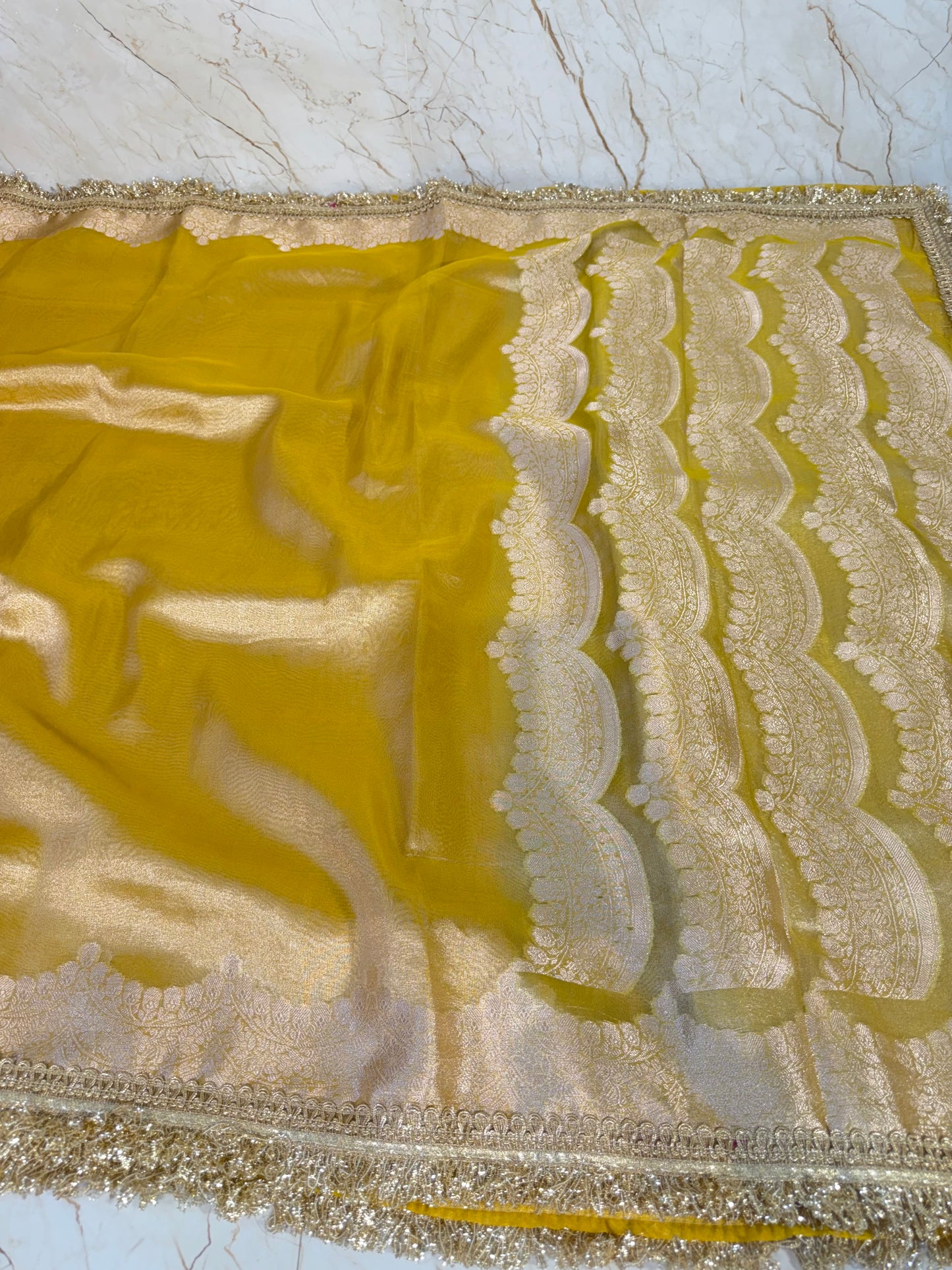 Banarasi Handloom Soft Tissue Silk Saree