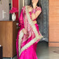 Banarasi Ghunghru and Mirror Work Tissue Silk Saree