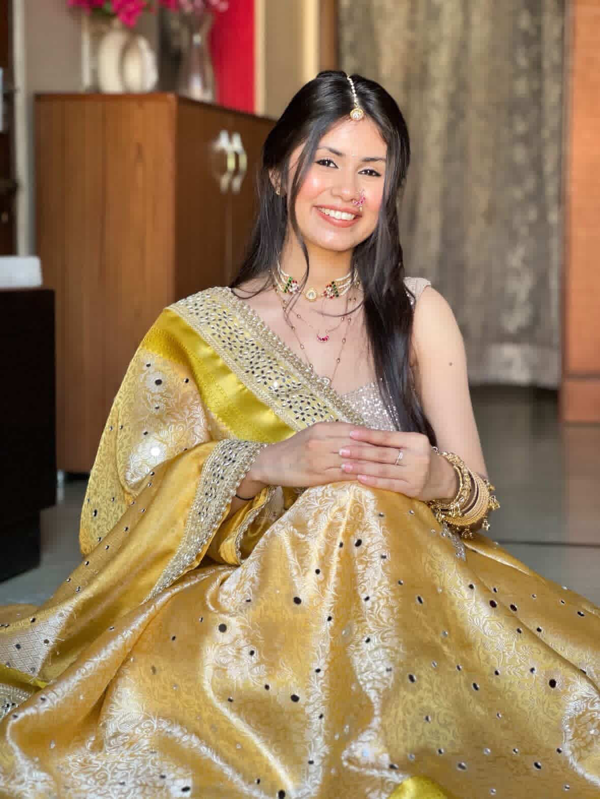 Banarasi Mirror Work Tissue Silk Saree