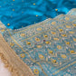 Banarasi Ghunghru and Mirror Work Tissue Silk Saree