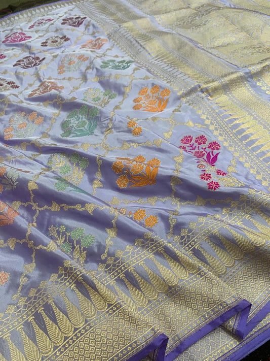 Banarasi Handloom Pure Katan Silk Kaduwa Tilfi Weaving Saree