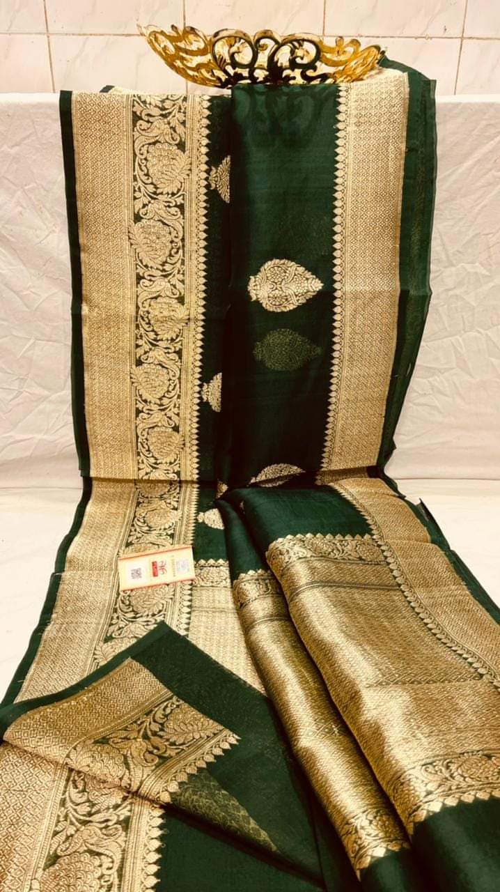 Banarasi Handloom Soft Kora Silk Saree