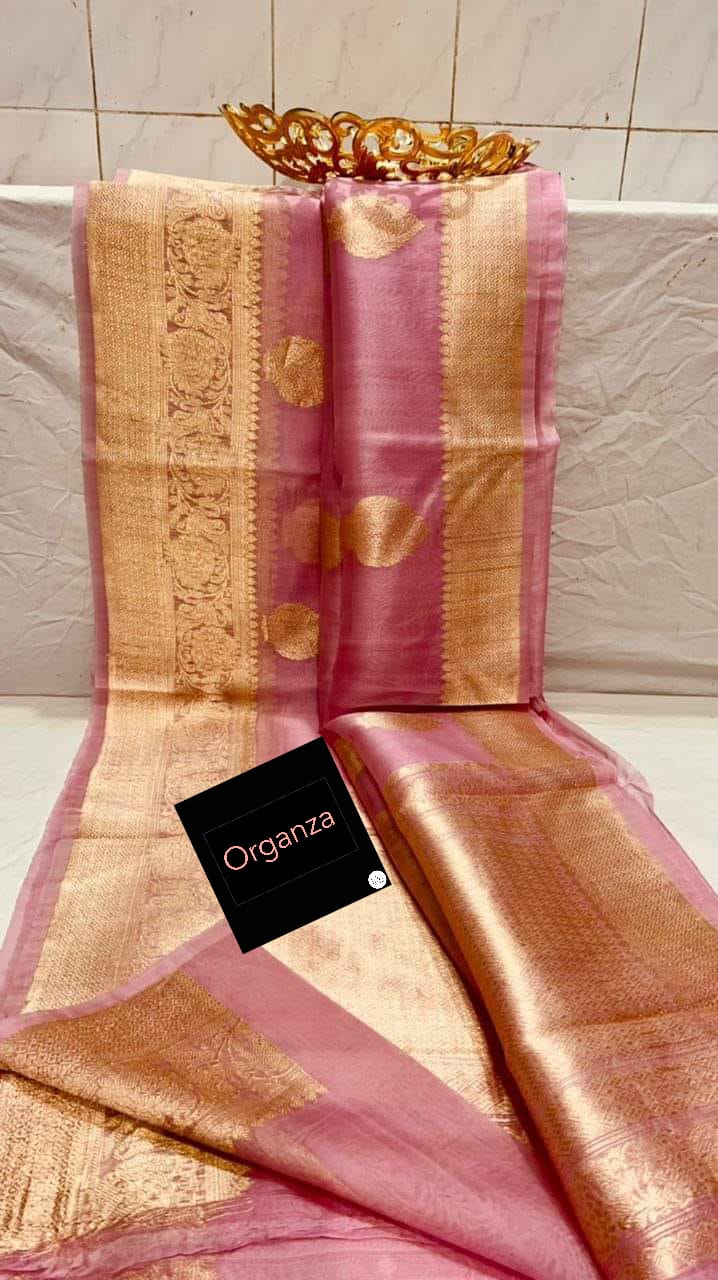 Banarasi Handloom Soft Kora Silk Saree