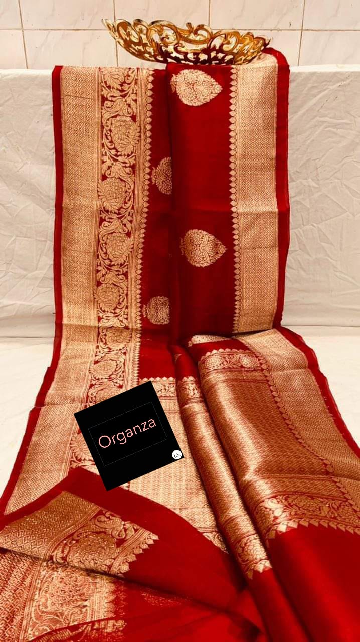 Banarasi Handloom Soft Kora Silk Saree