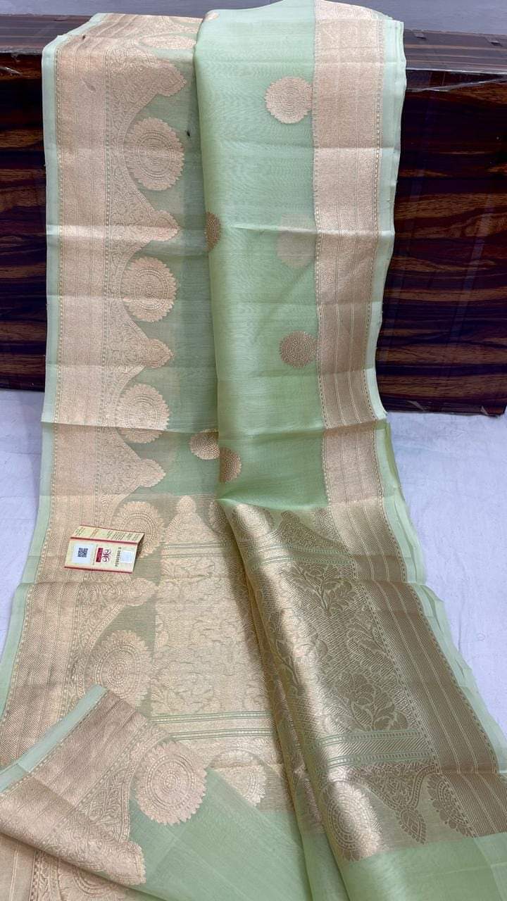 Banarasi Handloom Soft Kora Silk Saree