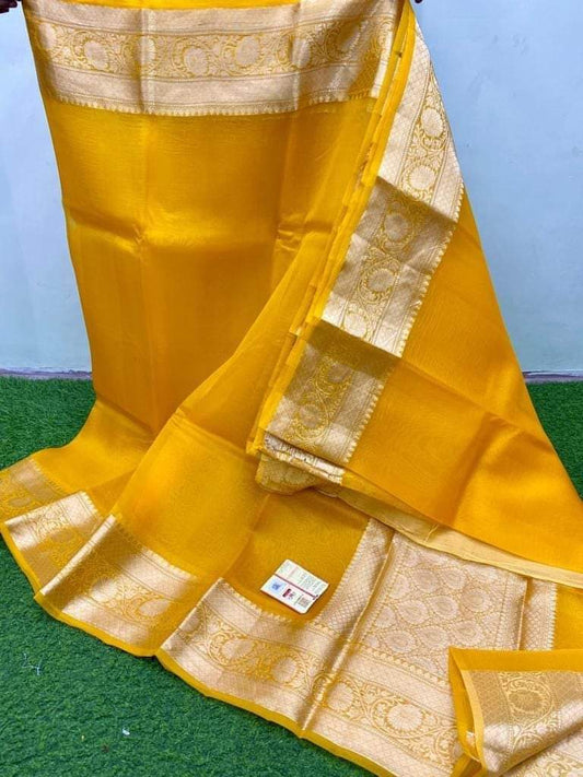 Banarasi Handloom Soft Kora Silk Saree