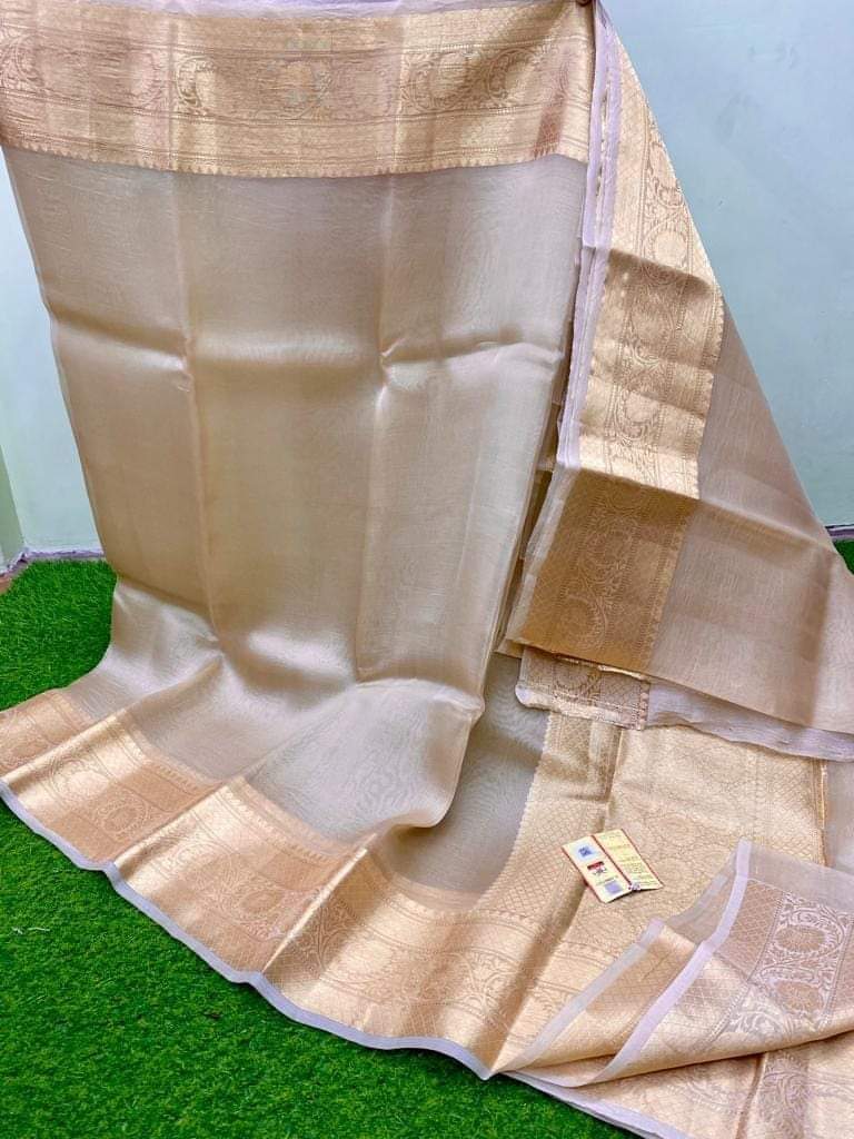 Banarasi Handloom Soft Kora Silk Saree