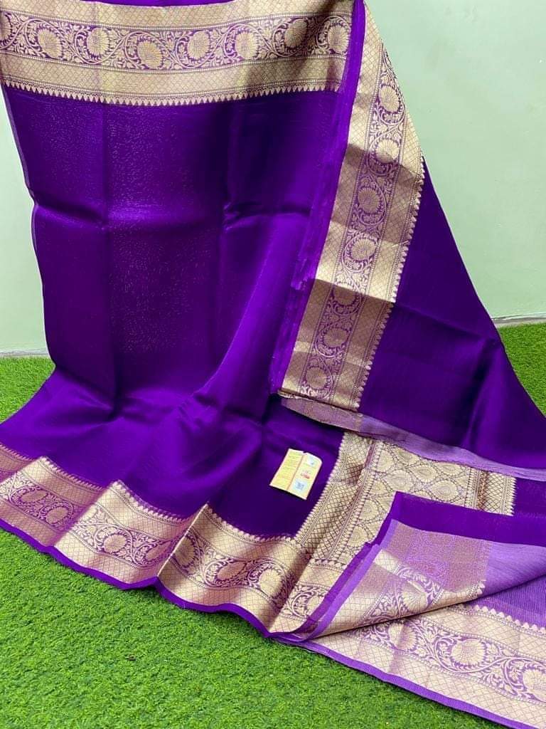 Banarasi Handloom Soft Kora Silk Saree