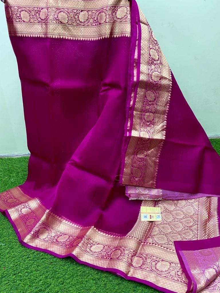 Banarasi Handloom Soft Kora Silk Saree