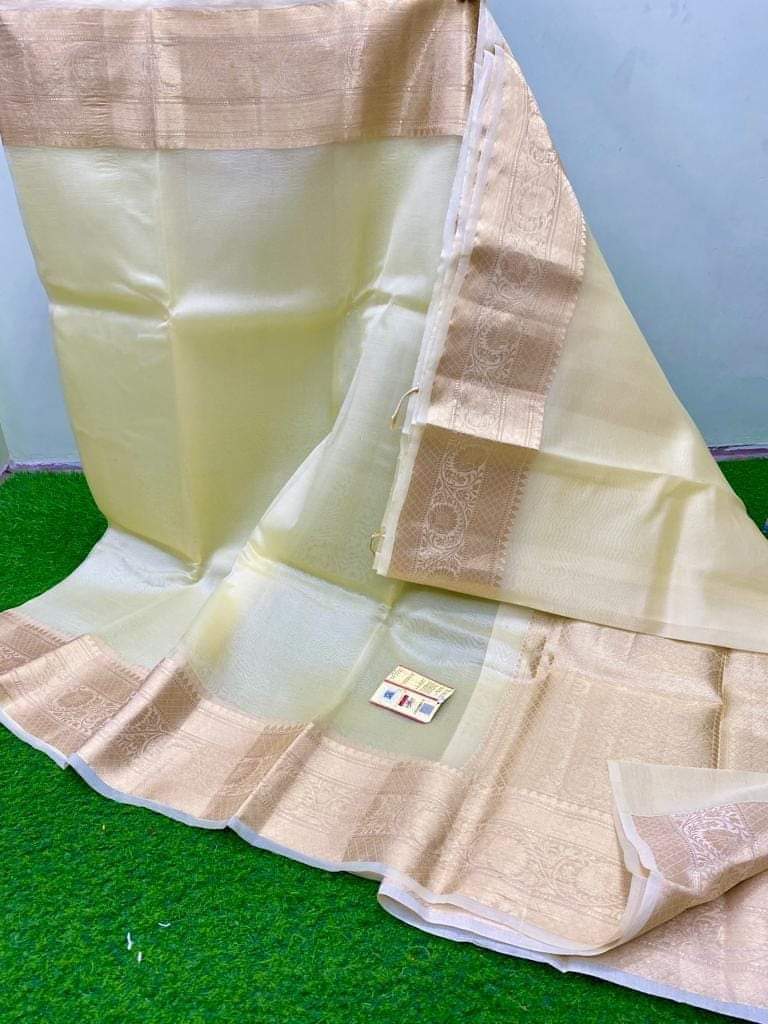 Banarasi Handloom Soft Kora Silk Saree