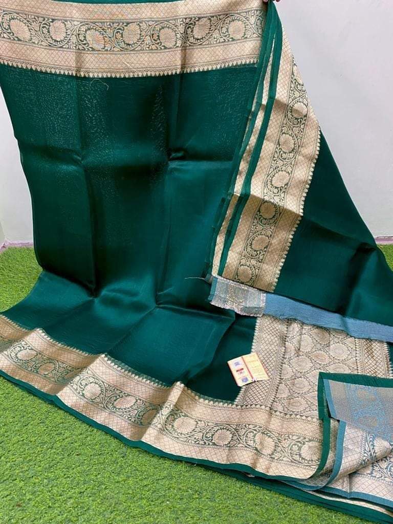 Banarasi Handloom Soft Kora Silk Saree