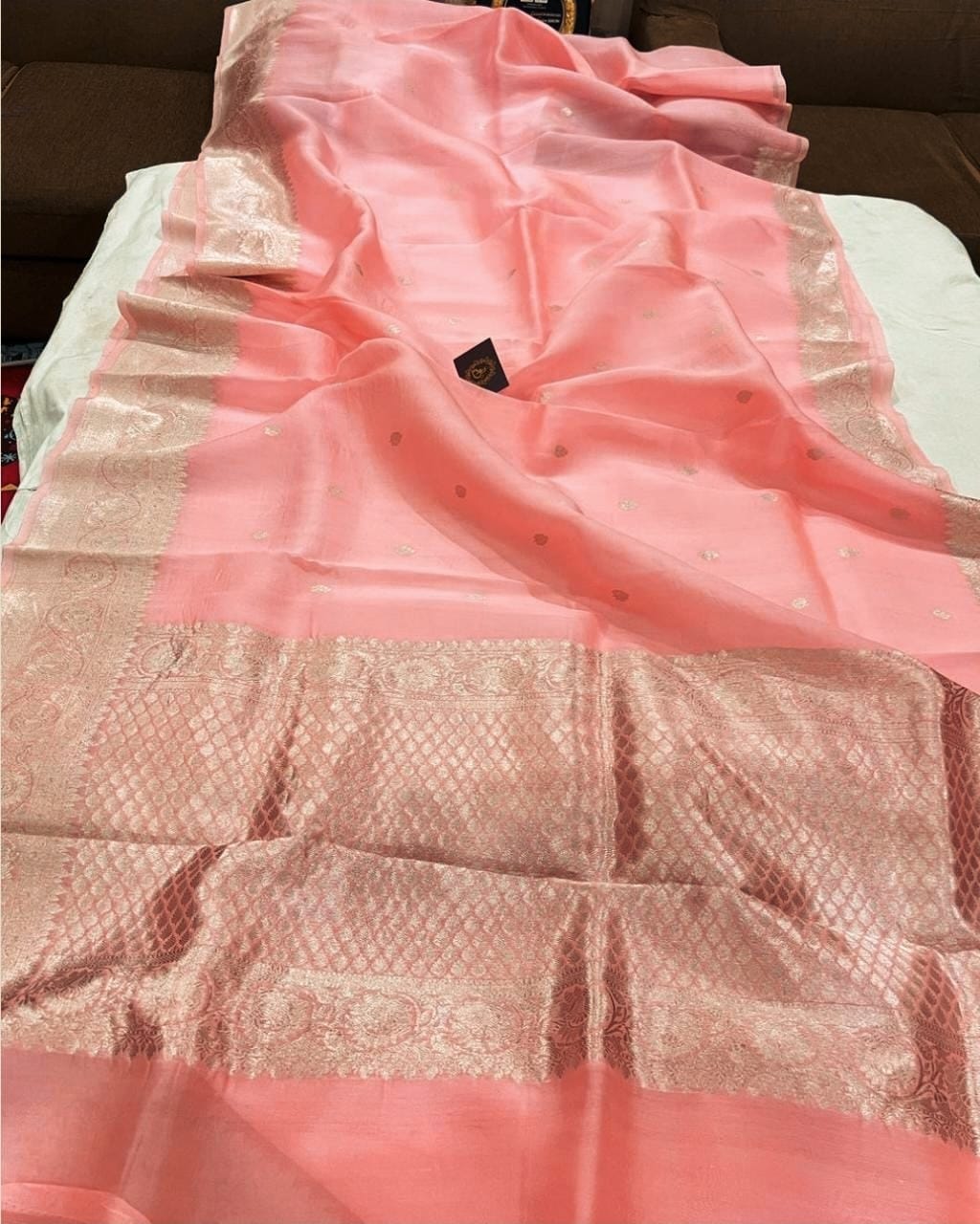 Banarasi Handloom Soft Kora Silk Saree