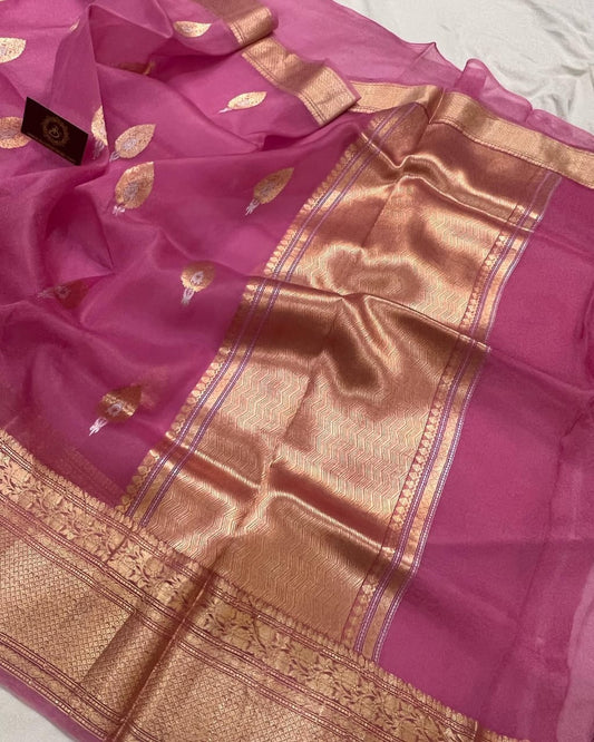 Banarasi Handloom Soft Kora Silk Saree