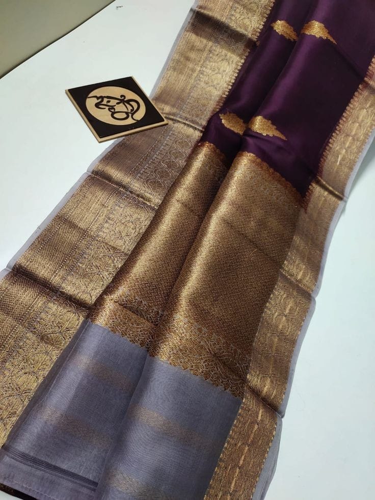 Banarasi Handloom Soft Kora Silk Saree