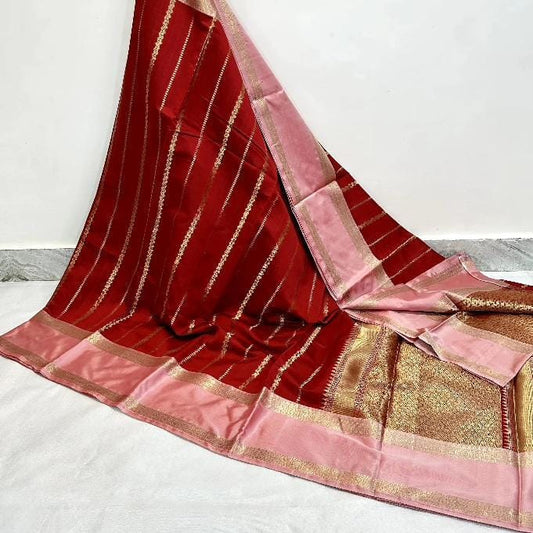 Banarasi Handloom Soft Katan Silk Saree
