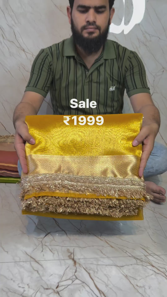 Banarasi Handloom Soft Tissue Silk Saree